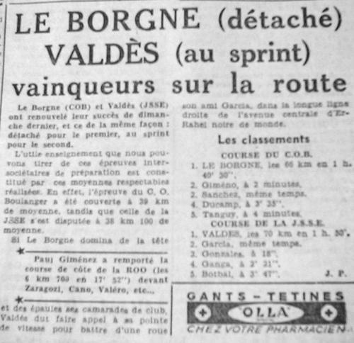 ECHO D'ORAN - Le Cyclisme