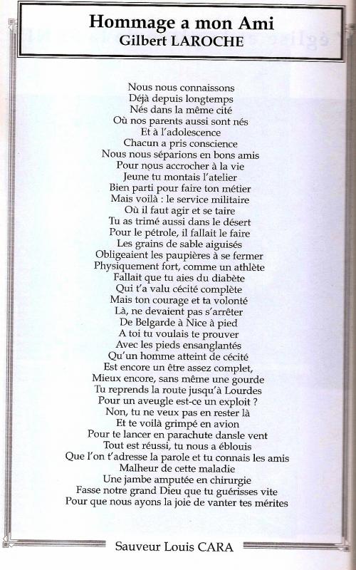 HOMMAGE à Gilbert LAROCHE