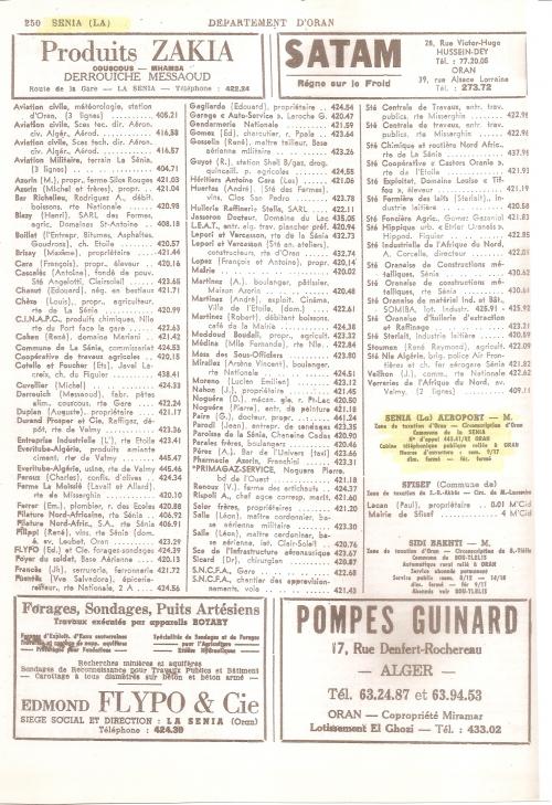 ANNUAIRE DE LA SENIA