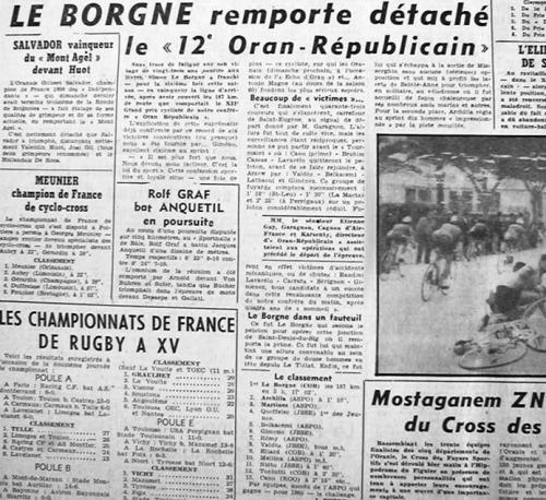 ECHO D'ORAN - Le Cyclisme