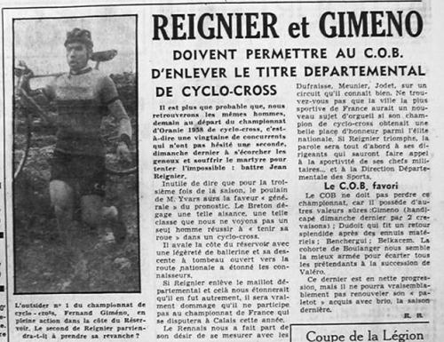 ECHO D'ORAN - Le Cyclisme