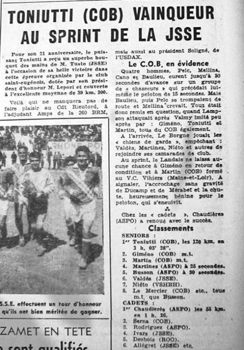 ECHO D'ORAN - Le Cyclisme