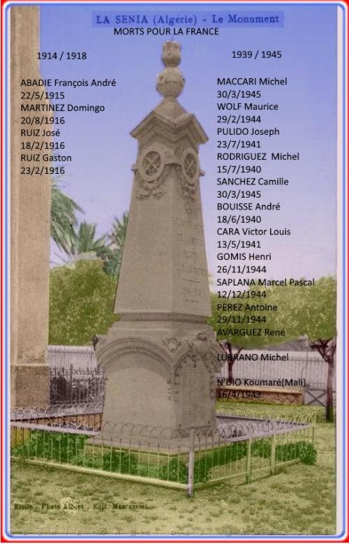 MORTS POUR LA FRANCE