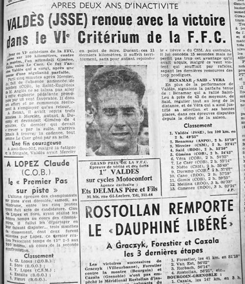 ECHO D'ORAN - Le Cyclisme