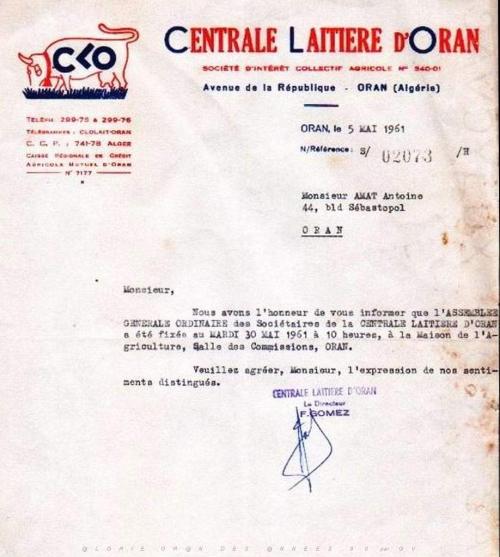 La C L O Centrale Laitière Oran