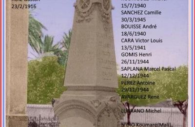 MORTS POUR LA FRANCE