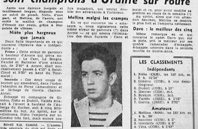 ECHO D'ORAN - Le Cyclisme